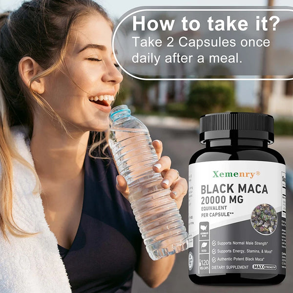 Cápsulas de Maca Negra Potente