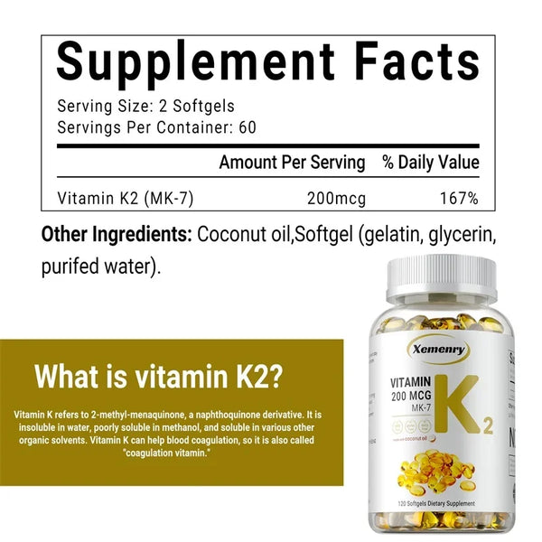 Suplemento de Vitamina K2 para Mujeres